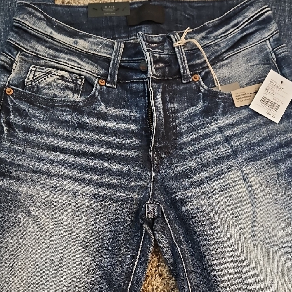 Buckle Black Boot Cut Jeans